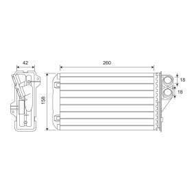 Wärmetauscher, Innenraumheizung 811634 von VALEO günstig für 35,56 € online kaufen