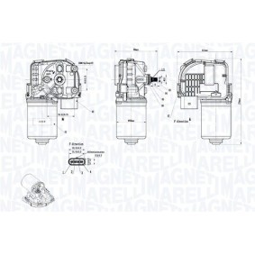 Scheibenwischermotor 064375800010 von MAGNETI MARELLI günstig für 170,53 € online kaufen