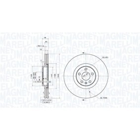 Bremsscheibe 360406182201 von MAGNETI MARELLI günstig für 160,34 € online kaufen
