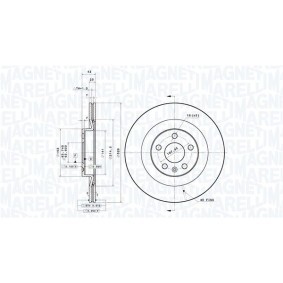 Bremsscheibe 360406183801 von MAGNETI MARELLI günstig für 122,37 € online kaufen
