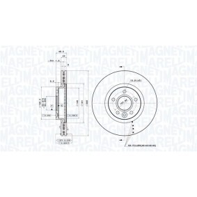 Bremsscheibe 360406185901 von MAGNETI MARELLI günstig für 107,37 € online kaufen