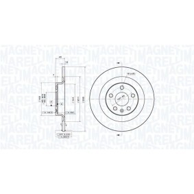 Bremsscheibe 360406186801 von MAGNETI MARELLI günstig für 120,96 € online kaufen