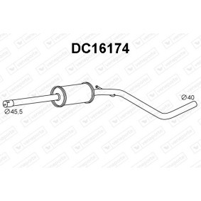 Köp Främre ljuddämpare av VENEPORTE DC16174 till det låga priset 620,48 kr