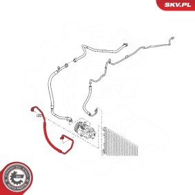 Hochdruck- / Niederdruckleitung, Klimaanlage für NISSAN von ESEN SKV