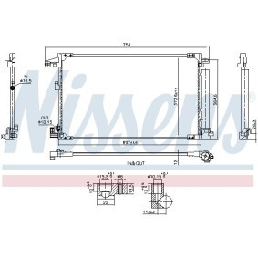 Compre Condensador de ar condicionado de NISSENS online para YARIS CROSS (MXP_) a preços moderados