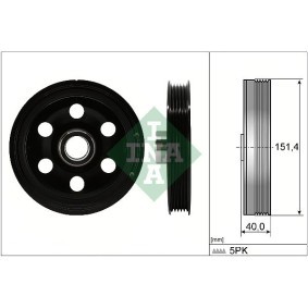 Riemenscheibe, Kurbelwelle 544 0165 10 von INA günstig für 61,51 € online kaufen
