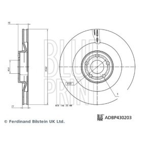 Bremsscheibe für FORD USA von BLUE PRINT
