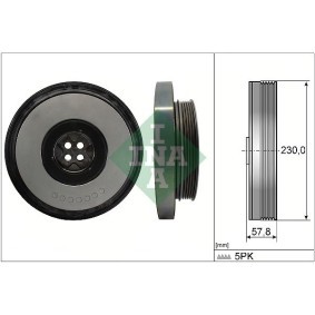 Riemenscheibe, Kurbelwelle 544 0605 10 von INA günstig für 437,75 € online kaufen