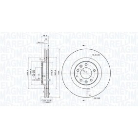 Bremsscheibe 360406189601 von MAGNETI MARELLI günstig für 120,63 € online kaufen
