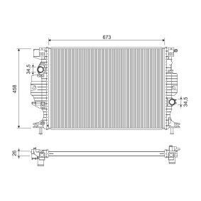 Kühler, Motorkühlung 701295 von VALEO günstig für 100,63 € online kaufen