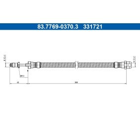 Bremsschlauch 83.7769-0370.3 von ATE günstig für 20,57 € online kaufen