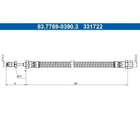 Bremsschlauch 83.7769-0390.3 von ATE günstig für 25,64 € online kaufen