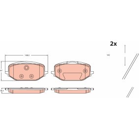 Compre Pastilhas de travão de TRW online para 3008 III (P64) a preços moderados