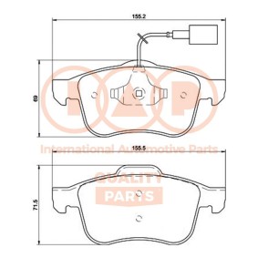 Bremsbeläge für ALFA ROMEO von IAP QUALITY PARTS