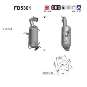 Achetez des Filtre à particules (FAP) de chez AS en ligne pour Insignia B Sports Tourer Van / Break (Z18) à prix modérés