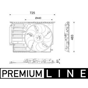 Køb Køleventilator af MAHLE ORIGINAL CFF 671 000P til den lave pris 2087,12 DKK