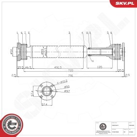 Compre Veio de transmissão de ESEN SKV online para NAVARA Camião de plataforma/chassis (D22) a preços moderados