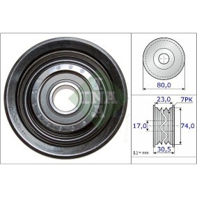 Umlenk- / Führungsrolle, Keilrippenriemen 532 0511 10 von INA günstig für 23,67 € online kaufen