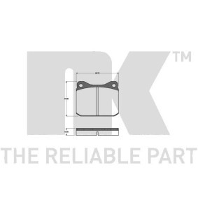 Bremsbeläge für MITSUBISHI von NK