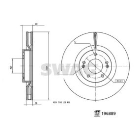 Bremsscheibe 33 11 2372 von SWAG günstig für 73,28 € online kaufen