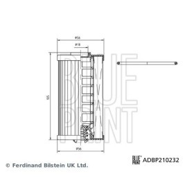 Achetez des Filtre hydraulique, boîte automatique BLUE PRINT ADBP210232 à prix pour 29,22 €