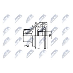 Gelenksatz, Antriebswelle NPZ-AU-058 von NTY günstig für 58,54 € online kaufen