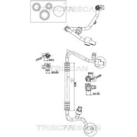 Compre Tubos de ar condicionado de TRISCAN online para Fiesta Mk7 Van a preços moderados