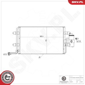Klimakondensator 86SKV018 von ESEN SKV günstig für 87,57 € online kaufen