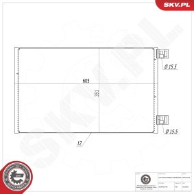 Acquista Condensatore climatizzatore da ESEN SKV 86SKV058 a buon mercato per soli 47,56 €