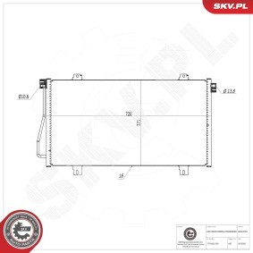 Acquista Condensatore climatizzatore da ESEN SKV 86SKV591 a buon mercato per soli 112,12 €