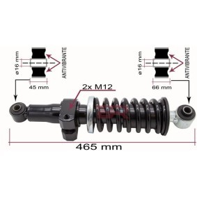 Acquista Ammortizzatore, Sospensione cabina da BOTTO RICAMBI BRCA7859 a buon mercato per soli 134,93 €