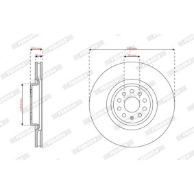 Achetez des Disque de frein de chez FERODO en ligne pour Q4 SUV (F4B) à prix modérés
