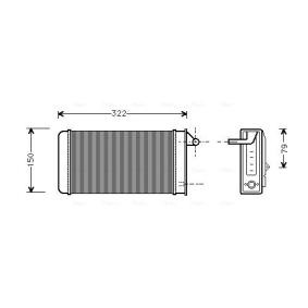Compre Radiador de calefacción de AVA COOLING SYSTEMS online para GIULIETTA (116) a precios moderados