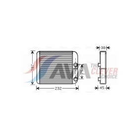 Klimakondensator für MERCEDES-BENZ von AVA COOLING SYSTEMS