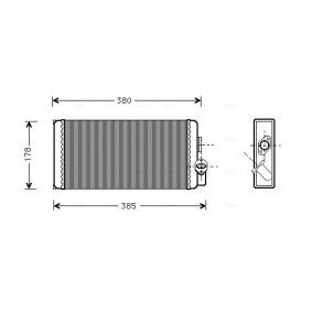 Acquista Scambiatore calore per riscaldamento abitacolo da AVA COOLING SYSTEMS MS6188 a buon mercato per soli 74,35 €