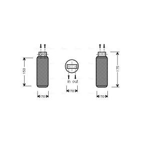 Compre Filtro secador de AVA COOLING SYSTEMS online para Omega (B) Sedan (V94) a preços moderados