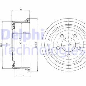 Compre Tambor de travão da DELPHI BF364 a um preço baixo por 28,75 €