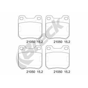 Achetez des Plaquettes de frein BRECK 21050 00 704 00 à prix pour 31,44 €