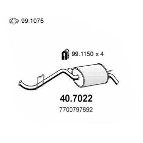 Compre Panela de escape traseira da ASSO 40.7022 a um preço baixo por 38,75 €