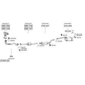 Compre Silenciador intermedio de BOSAL online para PRIMERA Traveller (W10) a precios moderados