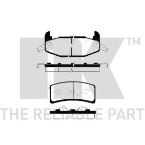 Acquista Kit pastiglie freni da NK 229212 a buon mercato per soli 63,72 €