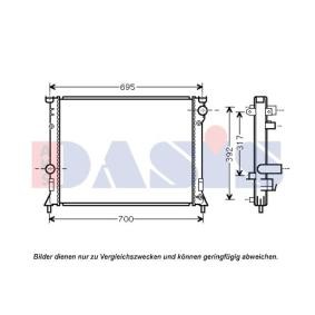 Kühler, Motorkühlung 520117N von AKS DASIS günstig für 172,58 € online kaufen