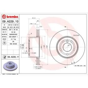 Bremsscheibe 09.A229.11 von BREMBO günstig für 56,81 € online kaufen