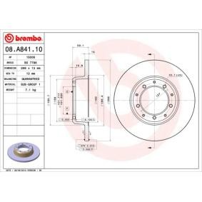 Bremsscheibe 08.A841.10 von BREMBO günstig für 40,16 € online kaufen