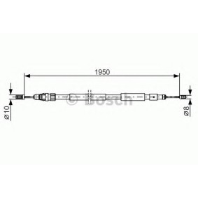 Handbremsseil für CITROËN von BOSCH