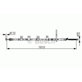 Handbremsseil 1 987 482 356 von BOSCH günstig für 42,85 € online kaufen