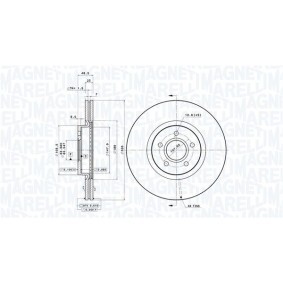 Bremsscheibe 360406077900 von MAGNETI MARELLI günstig für 106,54 € online kaufen