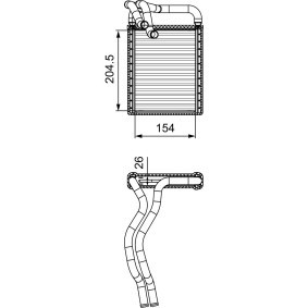 Wärmetauscher, Innenraumheizung 812441 von VALEO günstig für 107,45 € online kaufen