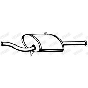 Compre Silenciador de escape de WALKER online para SUNNY II Hatchback (N13) a precios moderados
