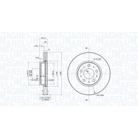 Bremsscheibe 360406051401 von MAGNETI MARELLI günstig für 103,62 € online kaufen